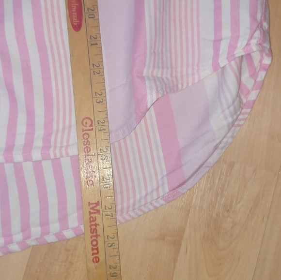 Victoria's Secret Pink And White 2 Piece Striped Pajama Set Women's Extra Large - Picture 8 of 13